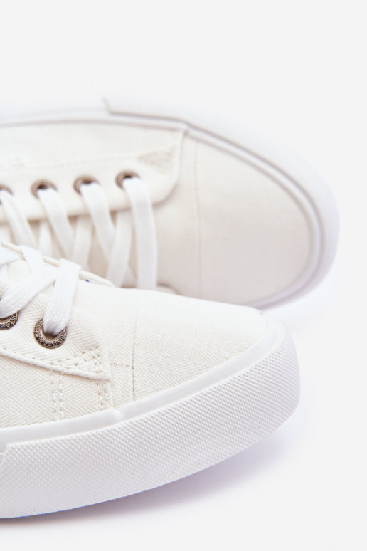 Riidest vabaaja jalanõud Big Star KK174001 valget värvi Riidest vabaaja jalanõud Big Star KK174001 valget värvi