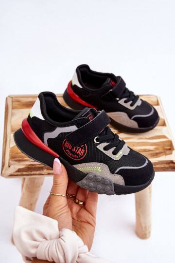 Laste tossude mudeljalatsid Memory Foam System Big Star LL374224 mustad 2