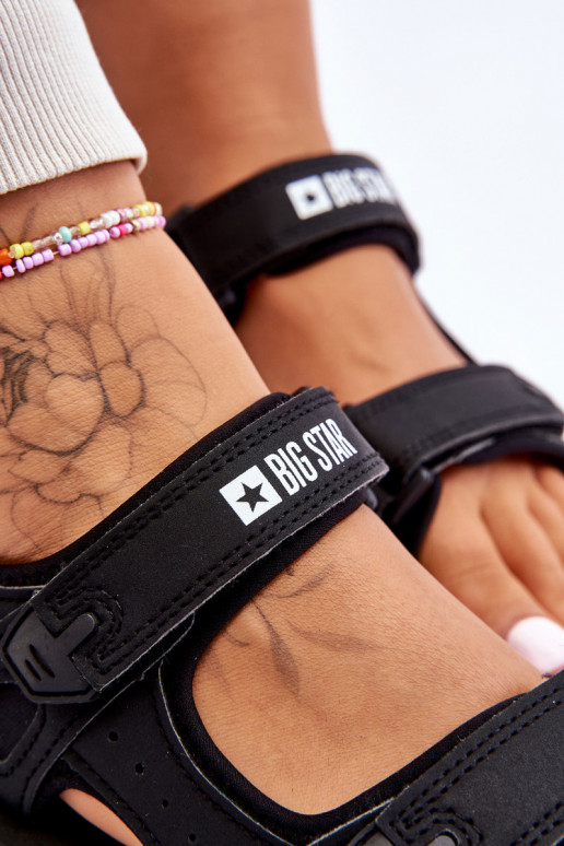 Sportliku stiiliga sandaalid platvormiga Big Star LL274789 mustad Sportliku stiiliga sandaalid platvormiga Big Star LL274789 mustad