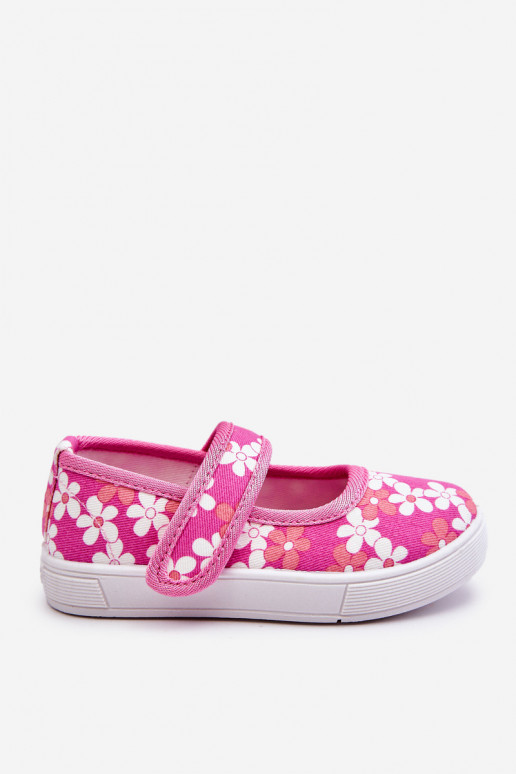 Lillemustritega laste baleriinid Tumeroosad värvi Noah Lillemustritega laste baleriinid Tumeroosad värvi Noah