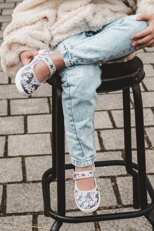 Lillemustritega laste baleriinid Sinist värvi-Halli värvi Noah