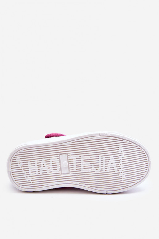 Laste jalanõud Baleriinad krõpsudega kinnitatav Sinist värvi-Tumeroosad värvi Selah