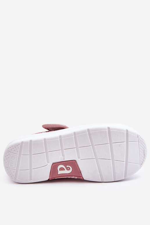 Laste jalanõud Baleriinad krõpsudega kinnitatav Tumeroosad värvi Selah