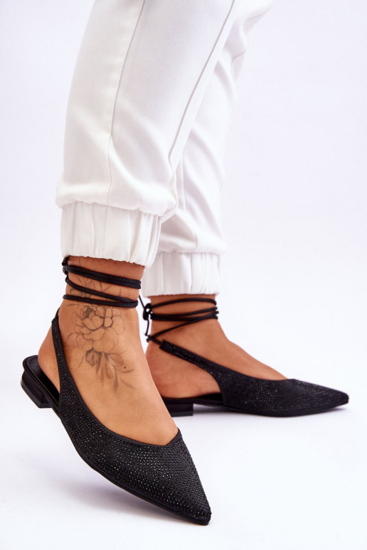 lipsudega baleriinad neetidega mustad Mavis