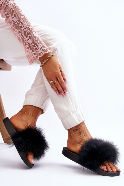 Moodsad kummist sandaalid karusnahaga msuud Lucrece Moodsad kummist sandaalid karusnahaga msuud Lucrece