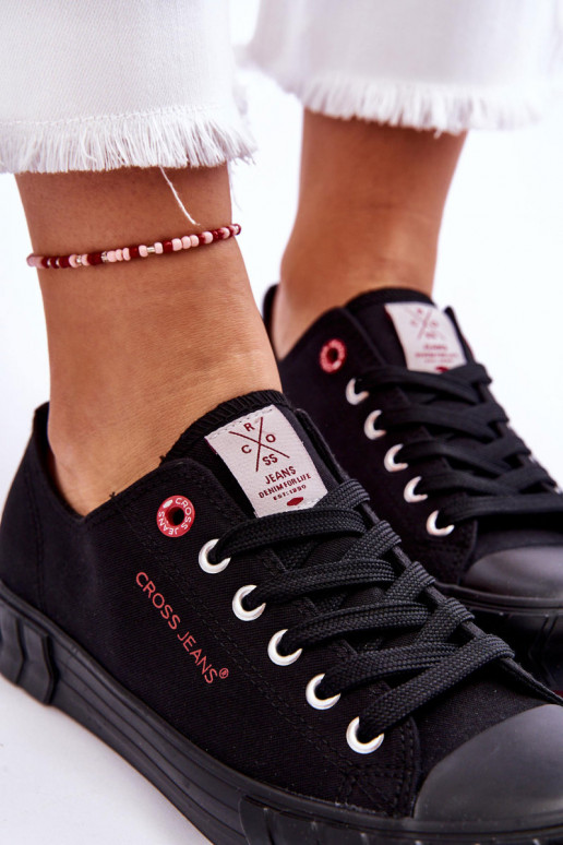 Klassikalise mudeli Naistesaapad Cross Jeans LL2R4051 mustad