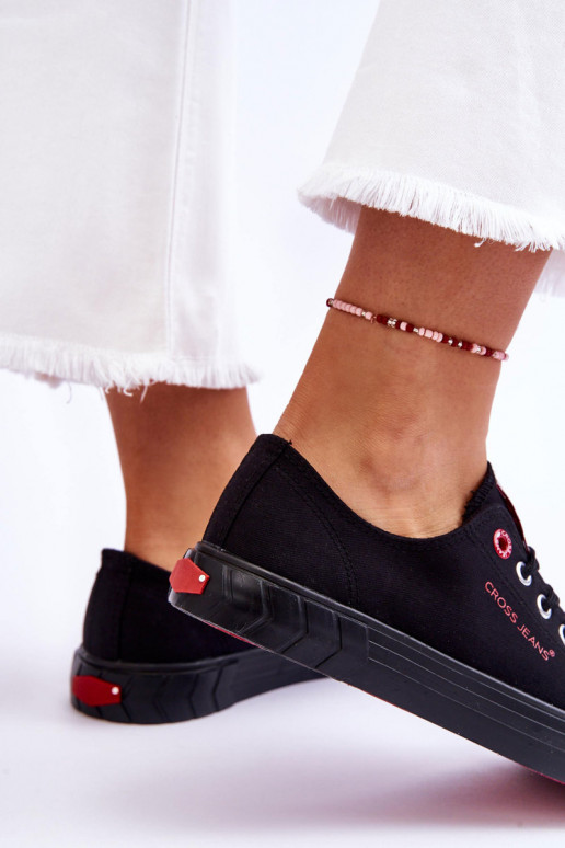 Klassikalise mudeli Naistesaapad Cross Jeans LL2R4051 mustad