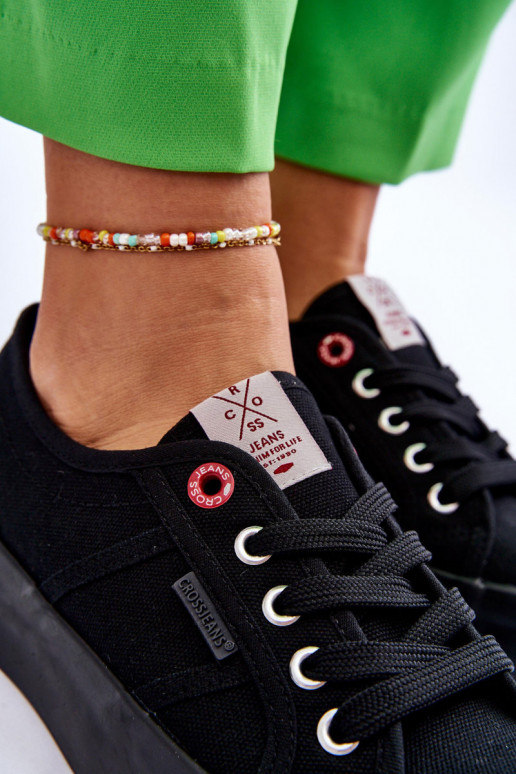 Naistesaapad platvormiga Cross Jeans LL2R4039 mustad