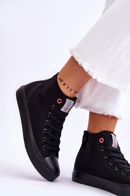 Klassikalise mudeli vabaajajalatsi Cross Jeans LL2R4088C mustad Klassikalise mudeli vabaajajalatsi Cross Jeans LL2R4088C mustad