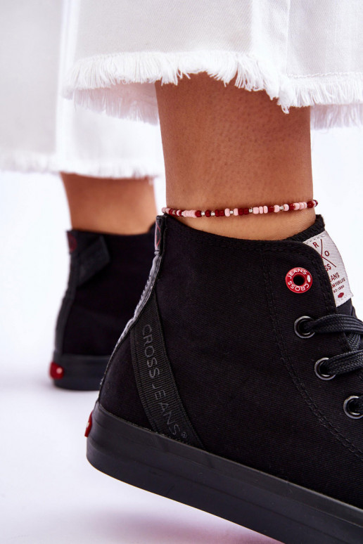 Klassikalise mudeli vabaajajalatsi Cross Jeans LL2R4088C mustad Klassikalise mudeli vabaajajalatsi Cross Jeans LL2R4088C mustad