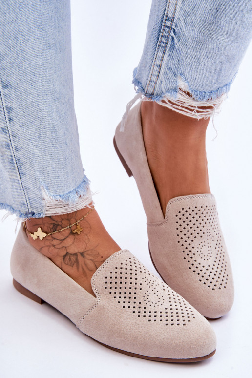 seemisnakhsed  Mokassiinid beeži värvi Giovana