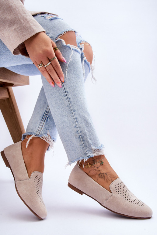 seemisnakhsed  Mokassiinid beeži värvi Giovana