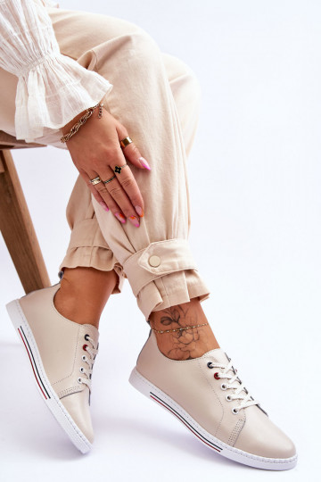 Naiste vabaajajalatsid beeži värvi S.Barski LR268R 2