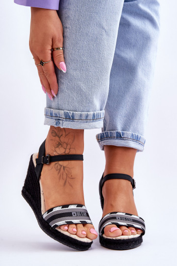 Mugavad platvormiga sandaalid Big Star LL274877 mustad