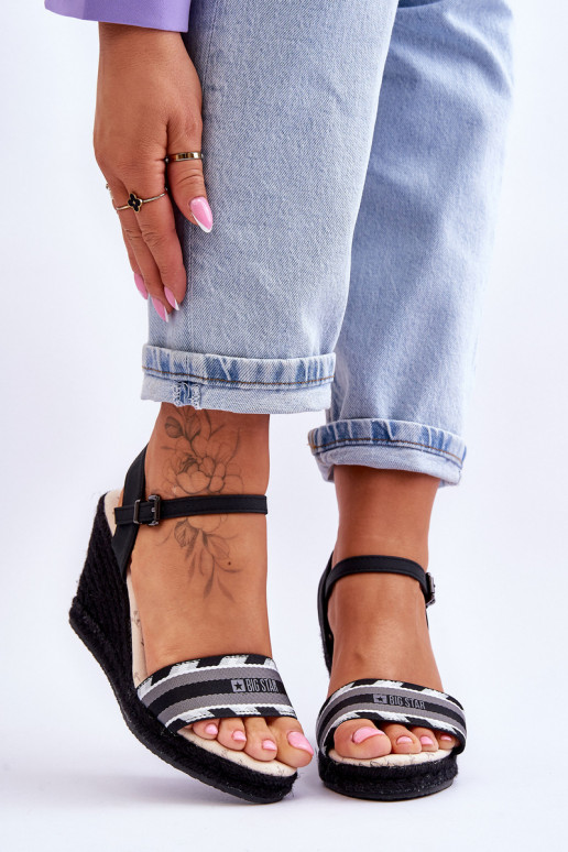 Mugavad platvormiga sandaalid Big Star LL274877 mustad