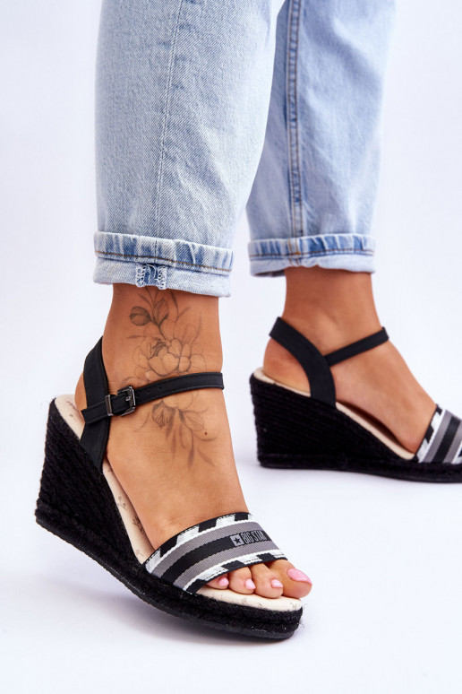 Mugavad platvormiga sandaalid Big Star LL274877 mustad