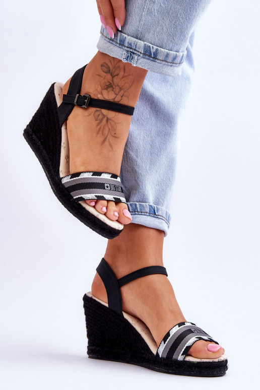 Mugavad platvormiga sandaalid Big Star LL274877 mustad