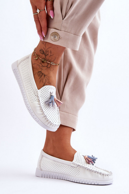 Mokassiinid valget värvi Lanzarot