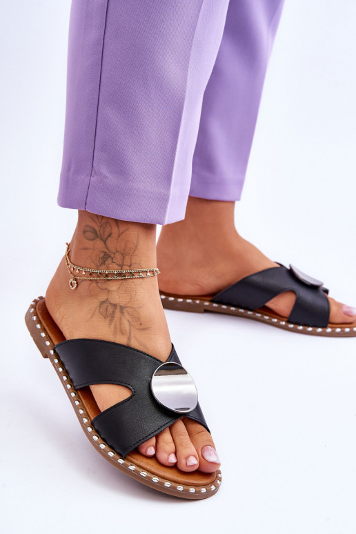 Lamedad sandaalid mustad Kenley