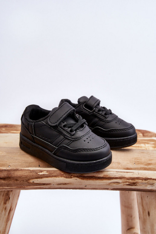 Klassikalise mudeli laste spordijalatsid mustad Marlin