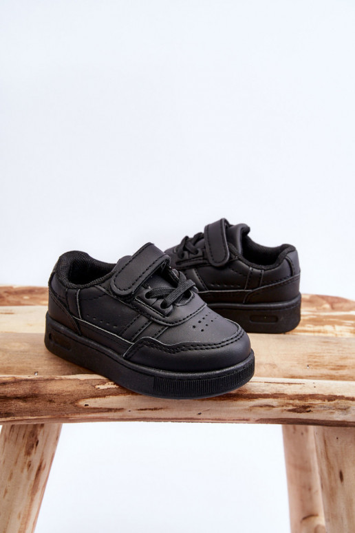 Klassikalise mudeli laste spordijalatsid mustad Marlin