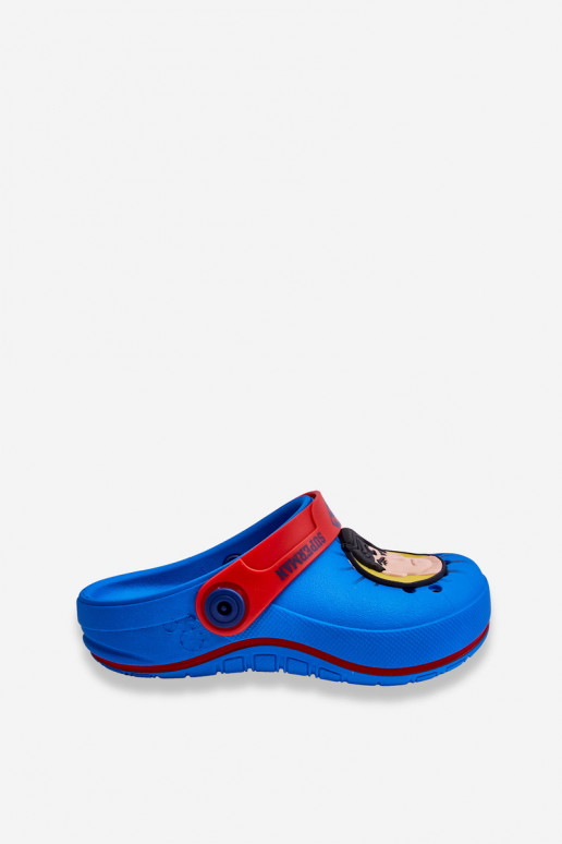Laste crocs stiilis sussid Superman Grendene Kids JJ385004 Sinist värvi