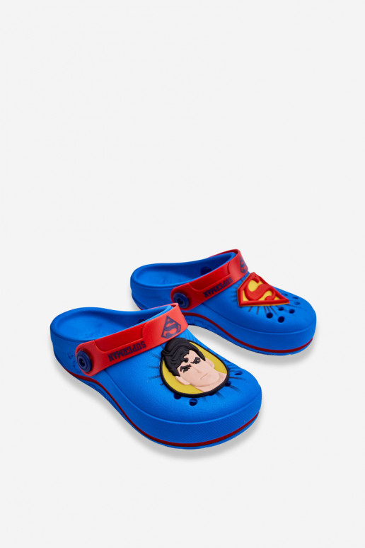 Laste crocs stiilis sussid Superman Grendene Kids JJ385004 Sinist värvi