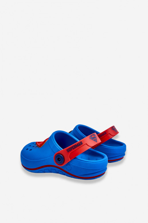 Laste crocs stiilis sussid Superman Grendene Kids JJ385004 Sinist värvi