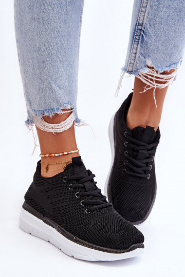 Nööritavad spordijalatsid mustad Lavarone 2