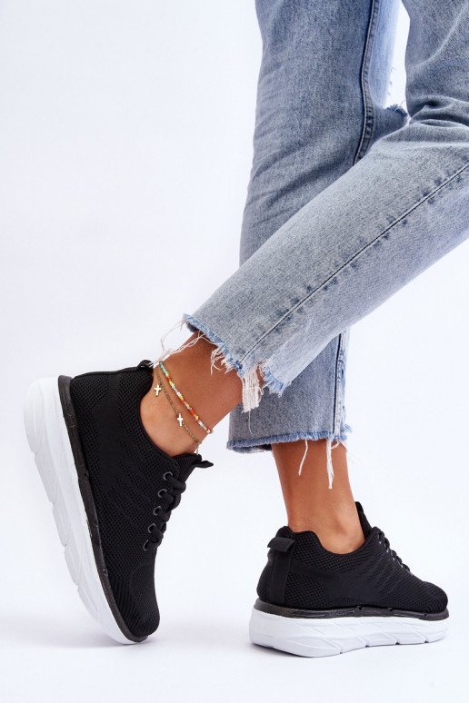 Nööritavad spordijalatsid mustad Lavarone Nööritavad spordijalatsid mustad Lavarone