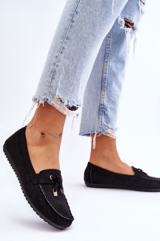 Klassikalised seemisnahast mokassiinid mustad Good Time Klassikalised seemisnahast mokassiinid mustad Good Time