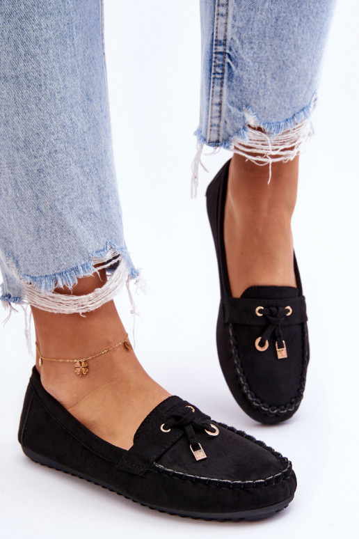 Klassikalised seemisnahast mokassiinid mustad Good Time Klassikalised seemisnahast mokassiinid mustad Good Time