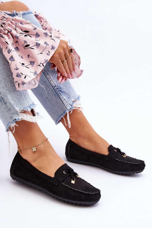 Klassikalised seemisnahast mokassiinid mustad Good Time Klassikalised seemisnahast mokassiinid mustad Good Time