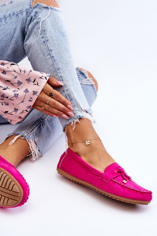 Klassikalised seemisnahast mokassiinid tumeroosad värvi Good Time Klassikalised seemisnahast mokassiinid tumeroosad värvi Good Time
