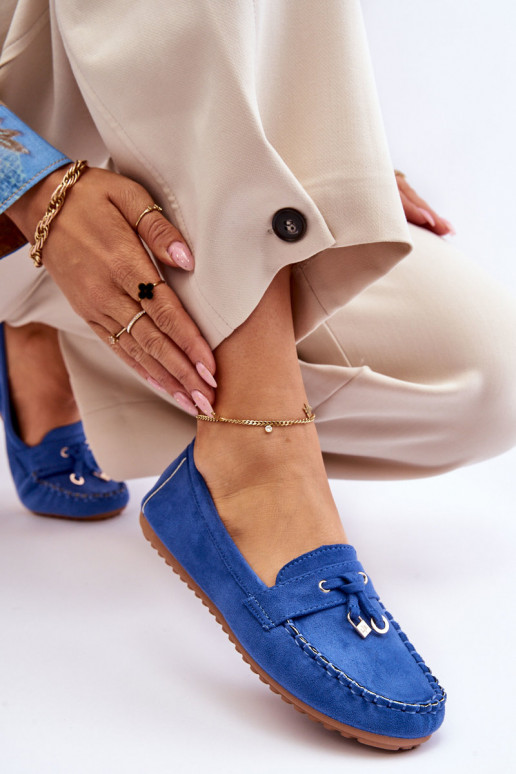 Klassikalised seemisnahast mokassiinid Sinist värvi Good Time Klassikalised seemisnahast mokassiinid Sinist värvi Good Time