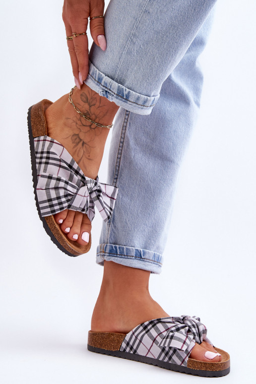 Sussid lipsukesega platvormiga Halli värvi Vero Sussid lipsukesega platvormiga Halli värvi Vero