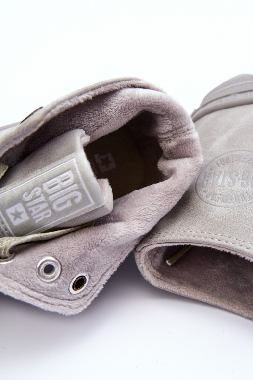 naiste saapad Big Star Kõrge voodriga Halli värvi GG274070 naiste saapad Big Star Kõrge voodriga Halli värvi GG274070