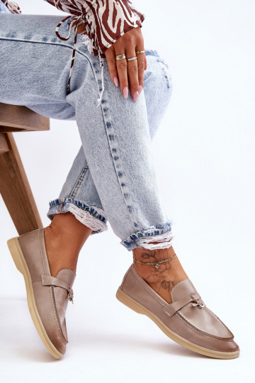 Klassikalise mudeli naiste mokassiinid Halli värvi Cortez 2