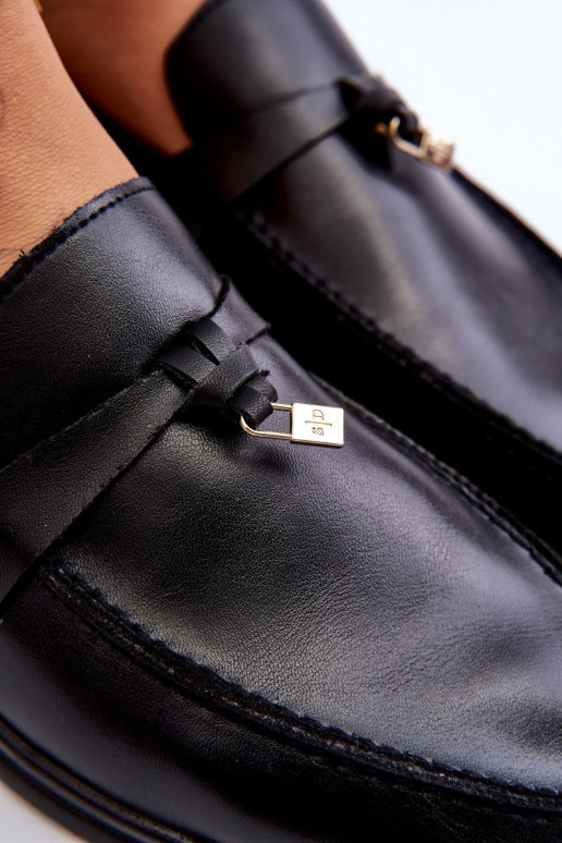 Klassikalise mudeli naiste mokassiinid mustad Cortez