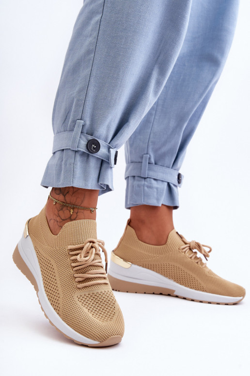 Riidest  spordijalatsid  beeži värvi Visconti Riidest  spordijalatsid  beeži värvi Visconti