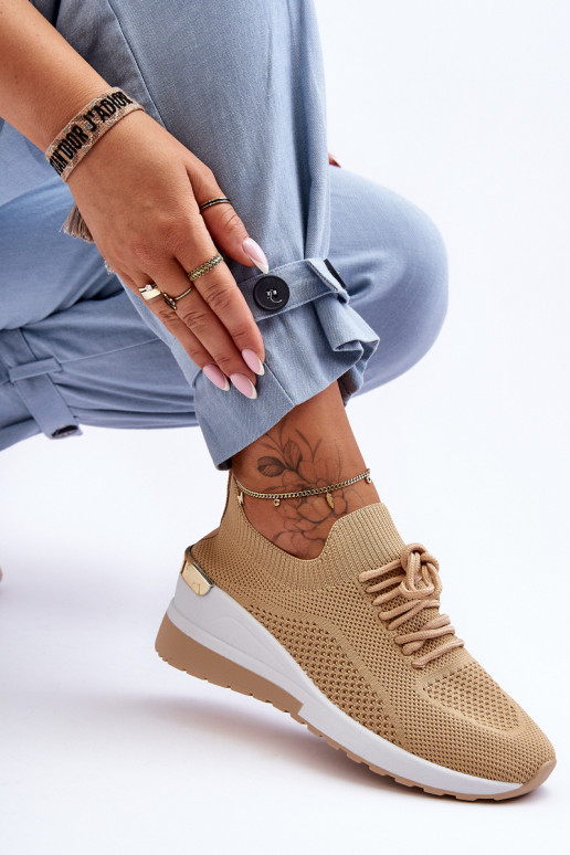 Riidest  spordijalatsid  beeži värvi Visconti Riidest  spordijalatsid  beeži värvi Visconti