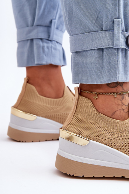 Riidest  spordijalatsid  beeži värvi Visconti Riidest  spordijalatsid  beeži värvi Visconti