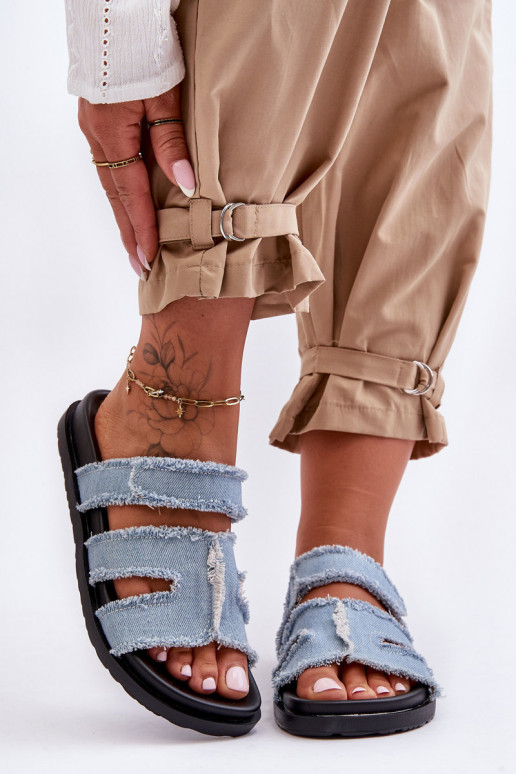 Sussid Riidest krõpsudega kinnitatav Sinist värvi Lamirose Sussid Riidest krõpsudega kinnitatav Sinist värvi Lamirose