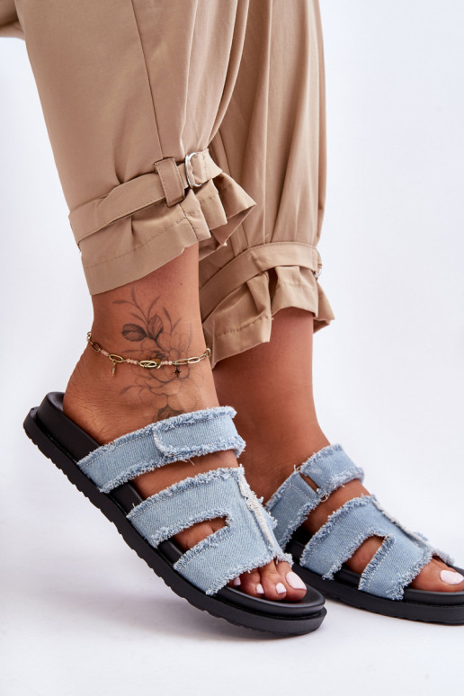 Sussid Riidest krõpsudega kinnitatav Sinist värvi Lamirose Sussid Riidest krõpsudega kinnitatav Sinist värvi Lamirose