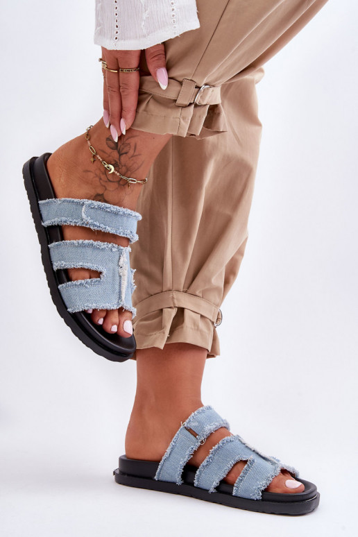 Sussid Riidest krõpsudega kinnitatav Sinist värvi Lamirose Sussid Riidest krõpsudega kinnitatav Sinist värvi Lamirose