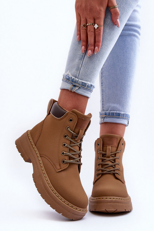 jalanõud Naiste poolsaapad voodriga beeži värvi Corbin jalanõud Naiste poolsaapad voodriga beeži värvi Corbin