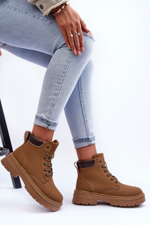 jalanõud Naiste poolsaapad voodriga beeži värvi Corbin jalanõud Naiste poolsaapad voodriga beeži värvi Corbin