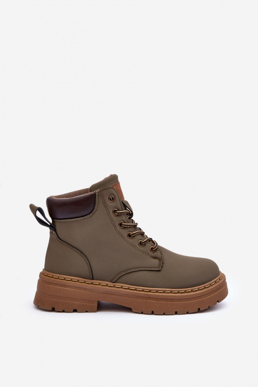 jalanõud Naiste poolsaapad voodriga Rohelist värvi Corbin