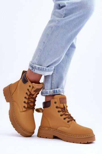 jalanõud Naiste poolsaapad voodriga pruunid värvi Corbin