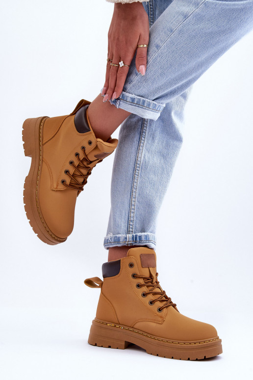 jalanõud Naiste poolsaapad voodriga pruunid värvi Corbin jalanõud Naiste poolsaapad voodriga pruunid värvi Corbin